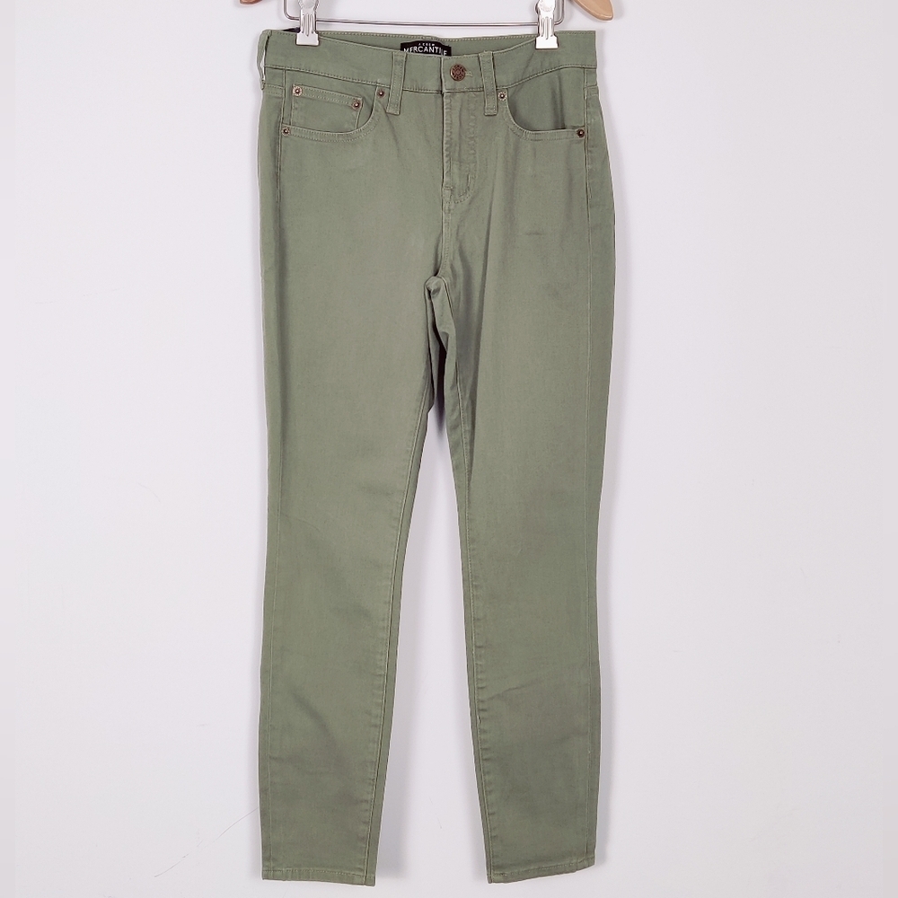J. Crew Mercantile Women's Skinny Jeans in Green Size 26 NEW Cotton Denim